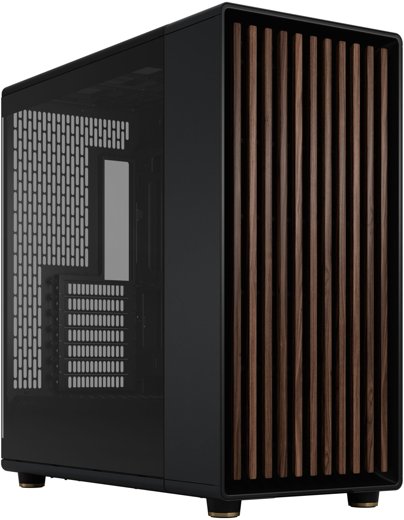 Fractal Design - Caixa E-ATX Fractal Design North XL Chalk Black TG Clear Reverse Connector