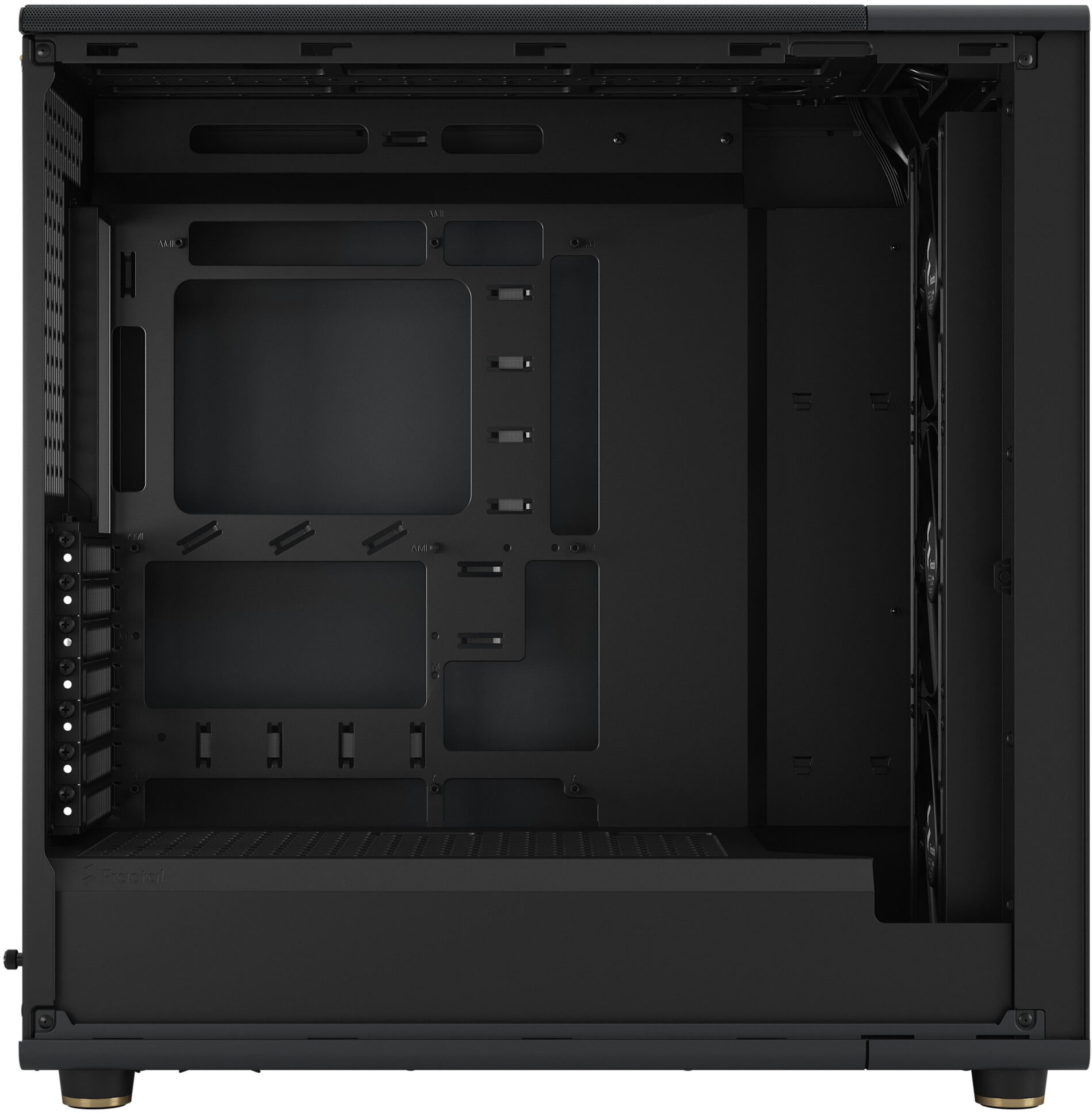 Fractal Design - Caixa E-ATX Fractal Design North XL Chalk Black TG Clear Reverse Connector