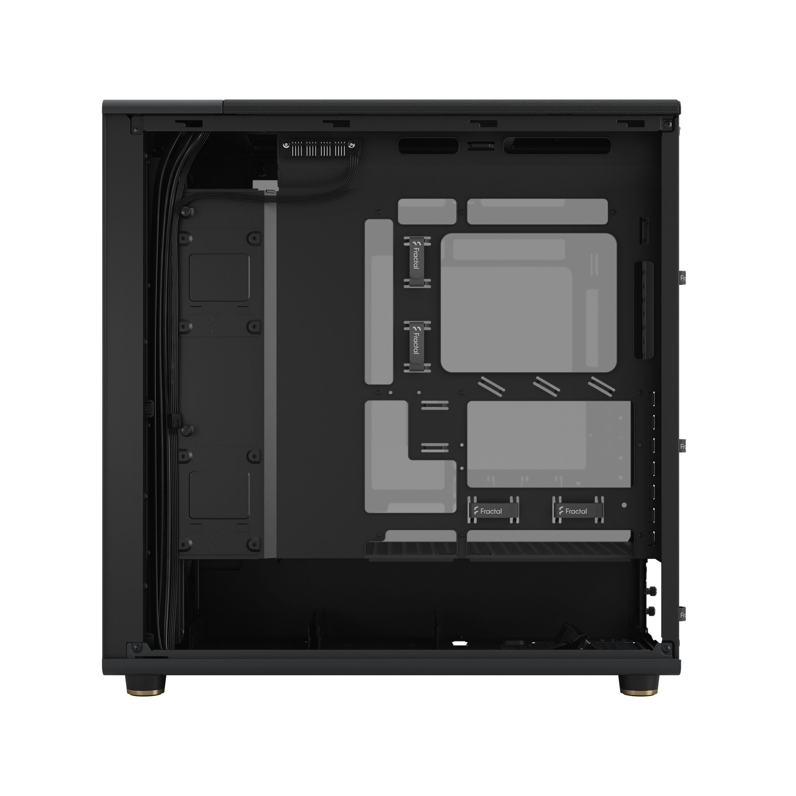 Fractal Design - Caixa E-ATX Fractal Design North XL Chalk Black TG Clear Reverse Connector