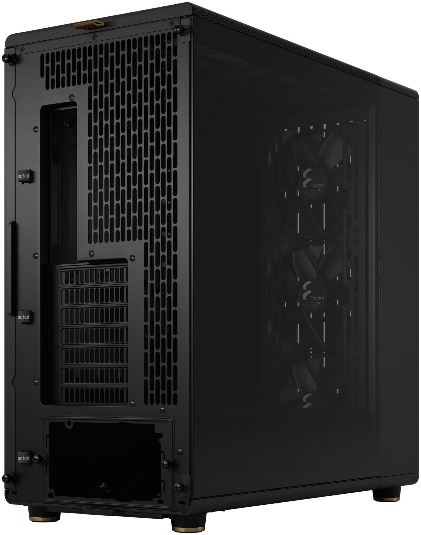 Fractal Design - Caixa E-ATX Fractal Design North XL Chalk Black TG Clear Reverse Connector