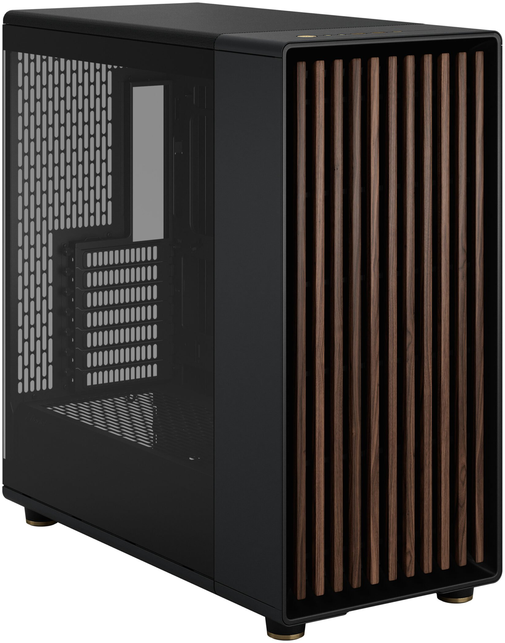 Fractal Design - Caixa E-ATX Fractal Design North XL Chalk Black TG Clear Reverse Connector