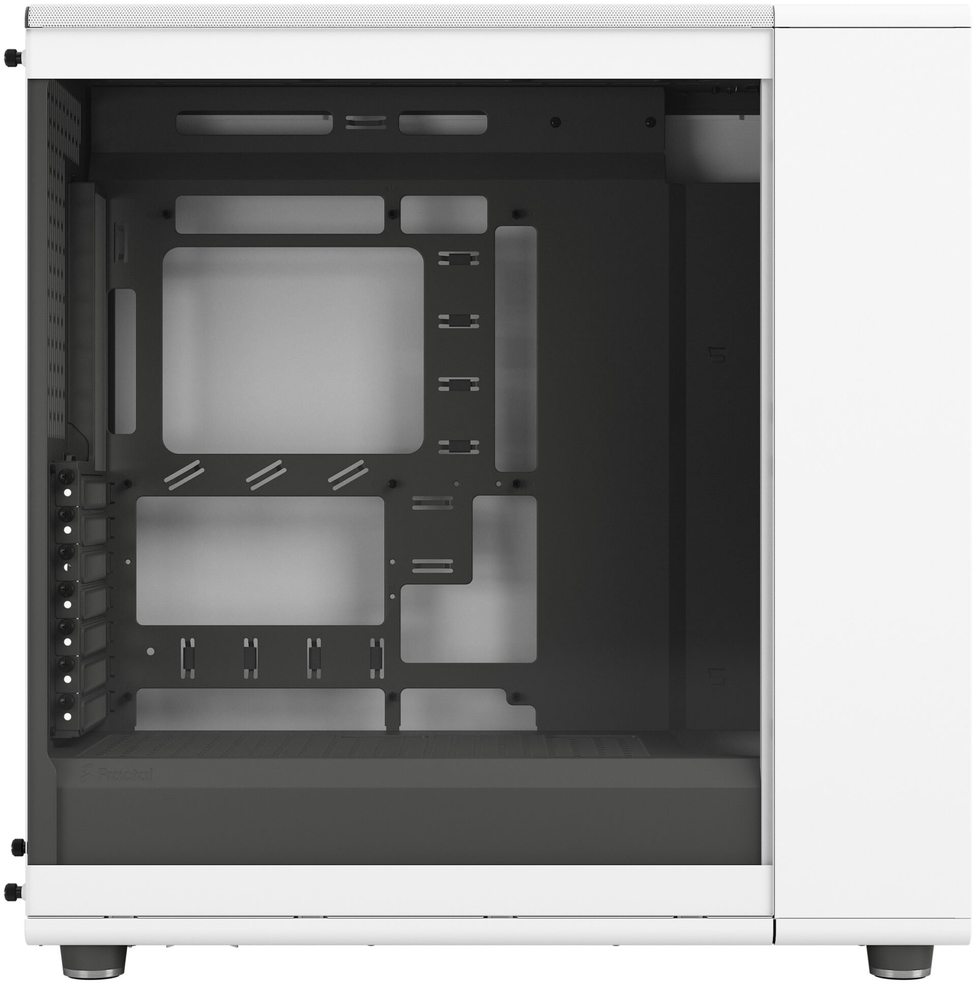 Fractal Design - Caixa E-ATX Fractal Design North XL Chalk White TG Clear Reverse Connector