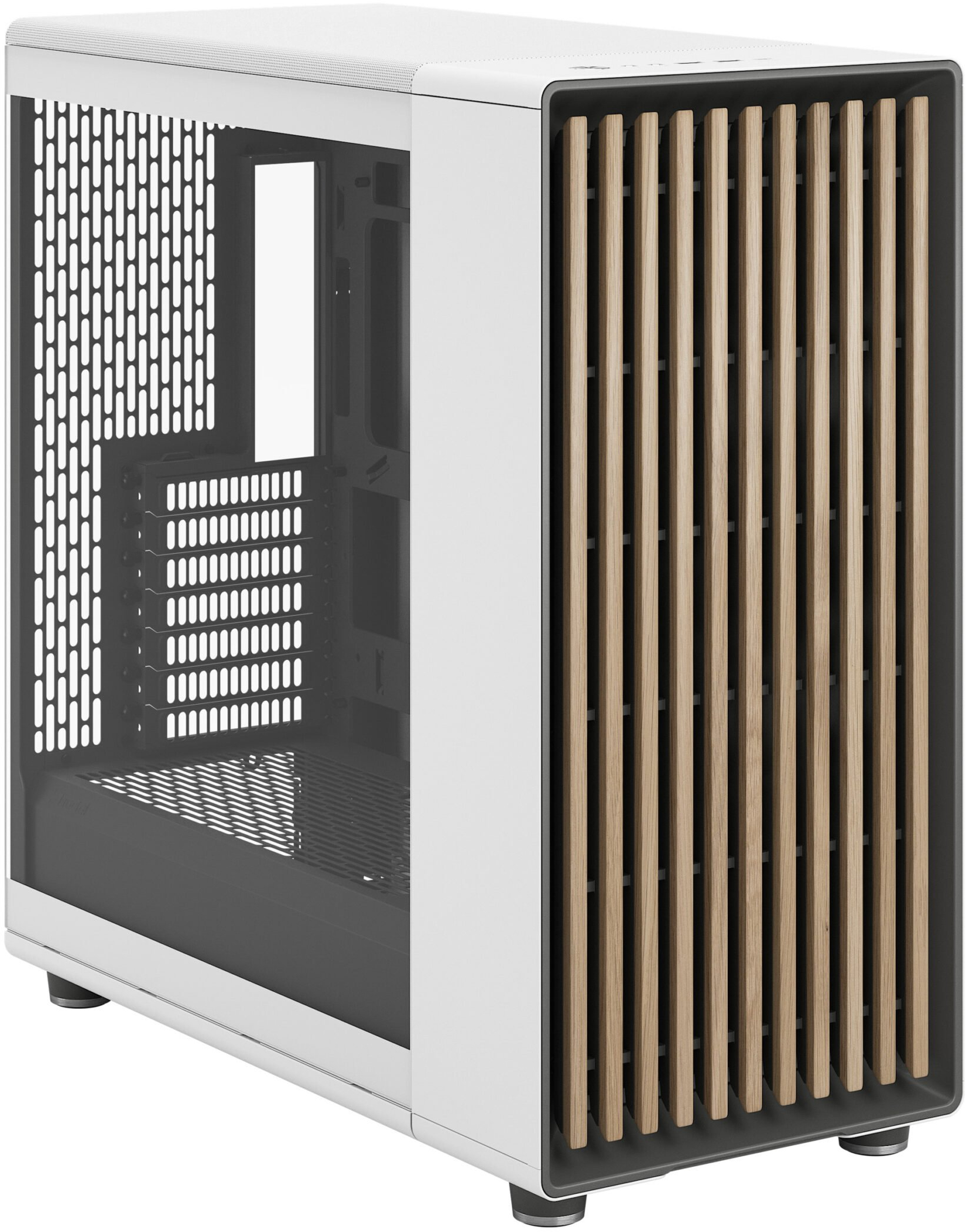 Fractal Design - Caixa E-ATX Fractal Design North XL Chalk White TG Clear Reverse Connector