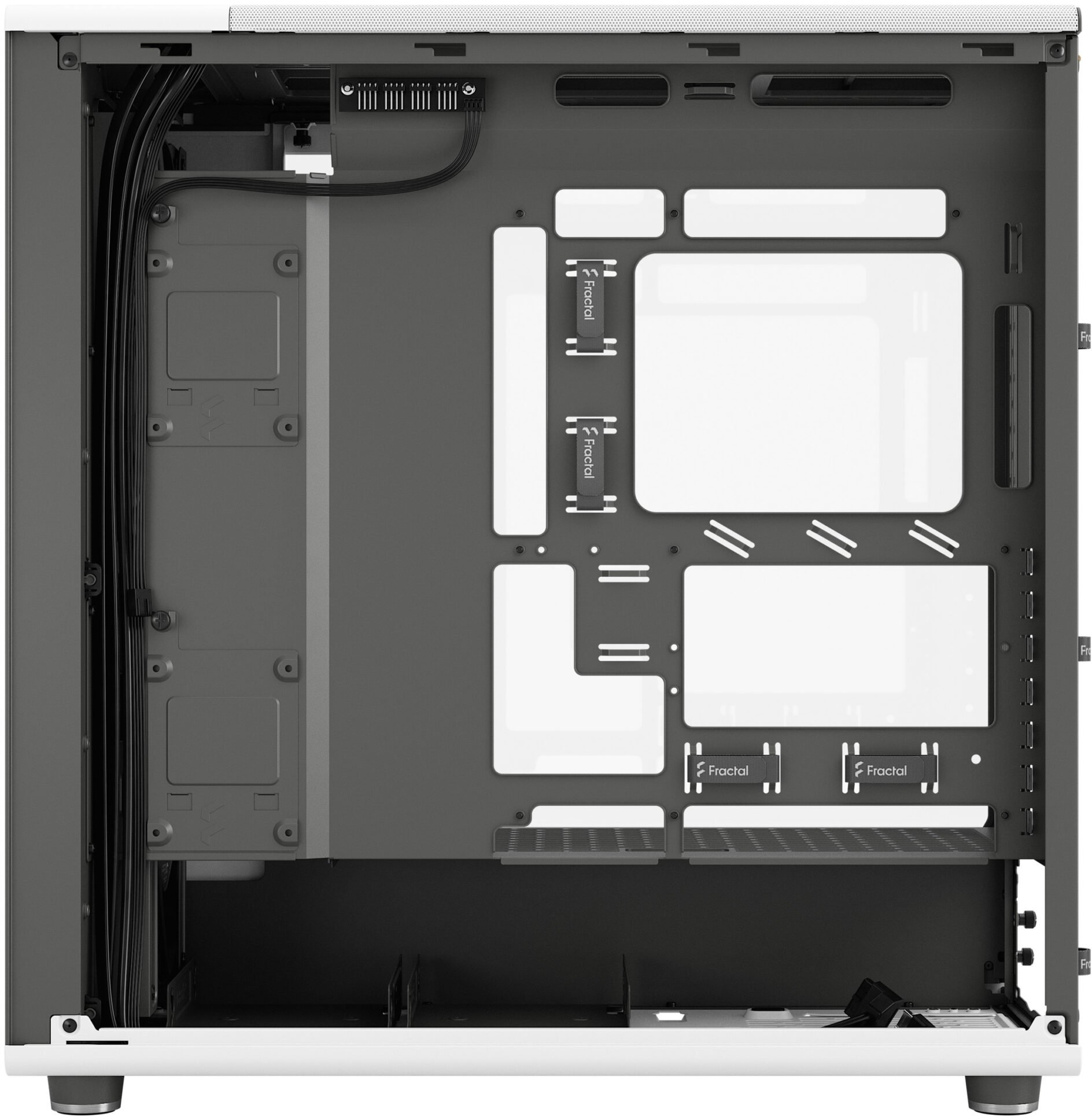 Fractal Design - Caixa E-ATX Fractal Design North XL Chalk White TG Clear Reverse Connector