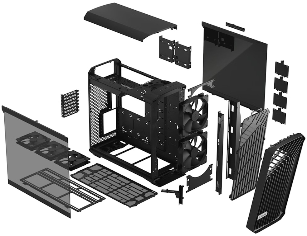 Fractal Design - ** B Grade ** Caixa E-ATX Fractal Design Torrent Black TG Light Tint