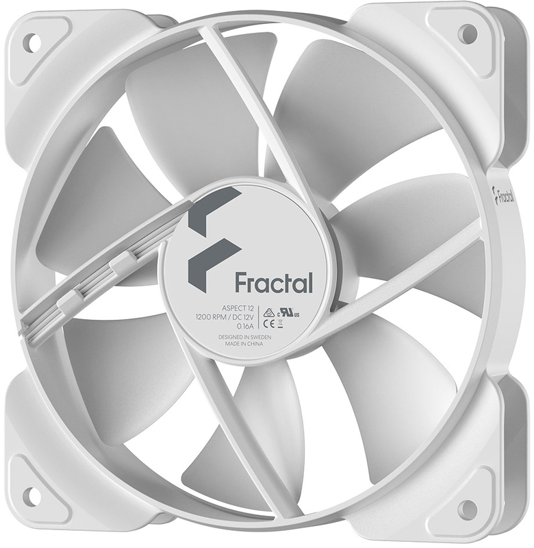 Fractal Design - Ventoinha Fractal Design Aspect 12 120mm 1200RPM 3 Pinos Branca