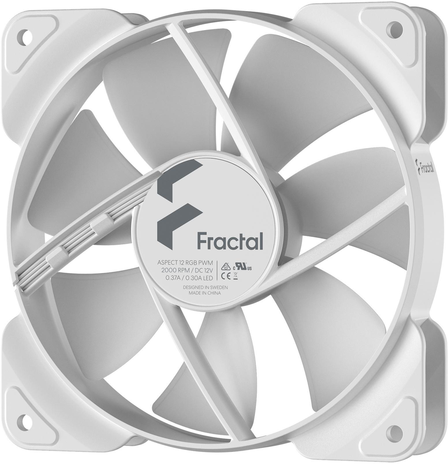 Fractal Design - Ventoinha Fractal Design Aspect 12 120mm PWM RGB Branca