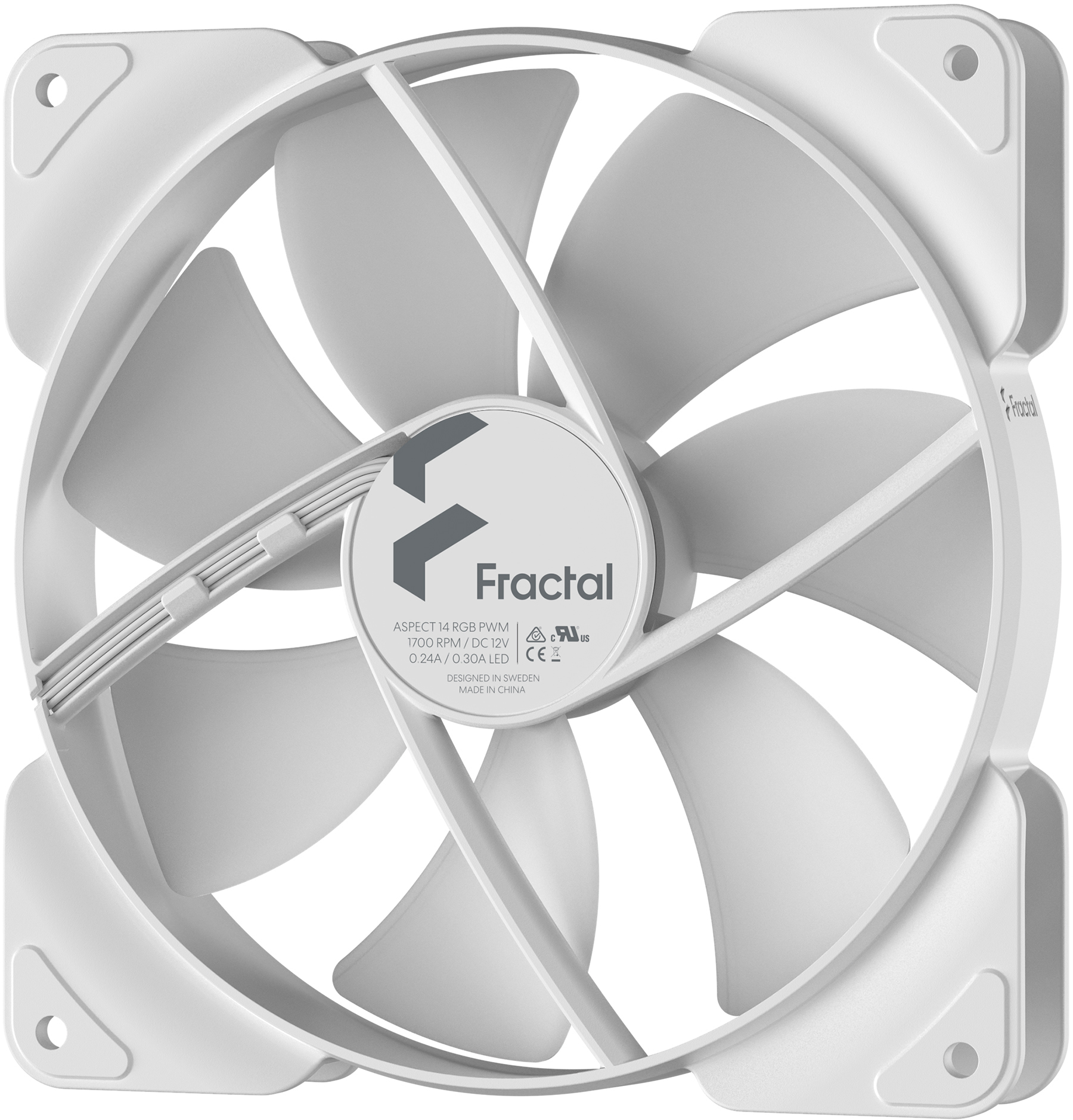 Fractal Design - Ventoinha Fractal Design Aspect 14 140mm PWM RGB Branca