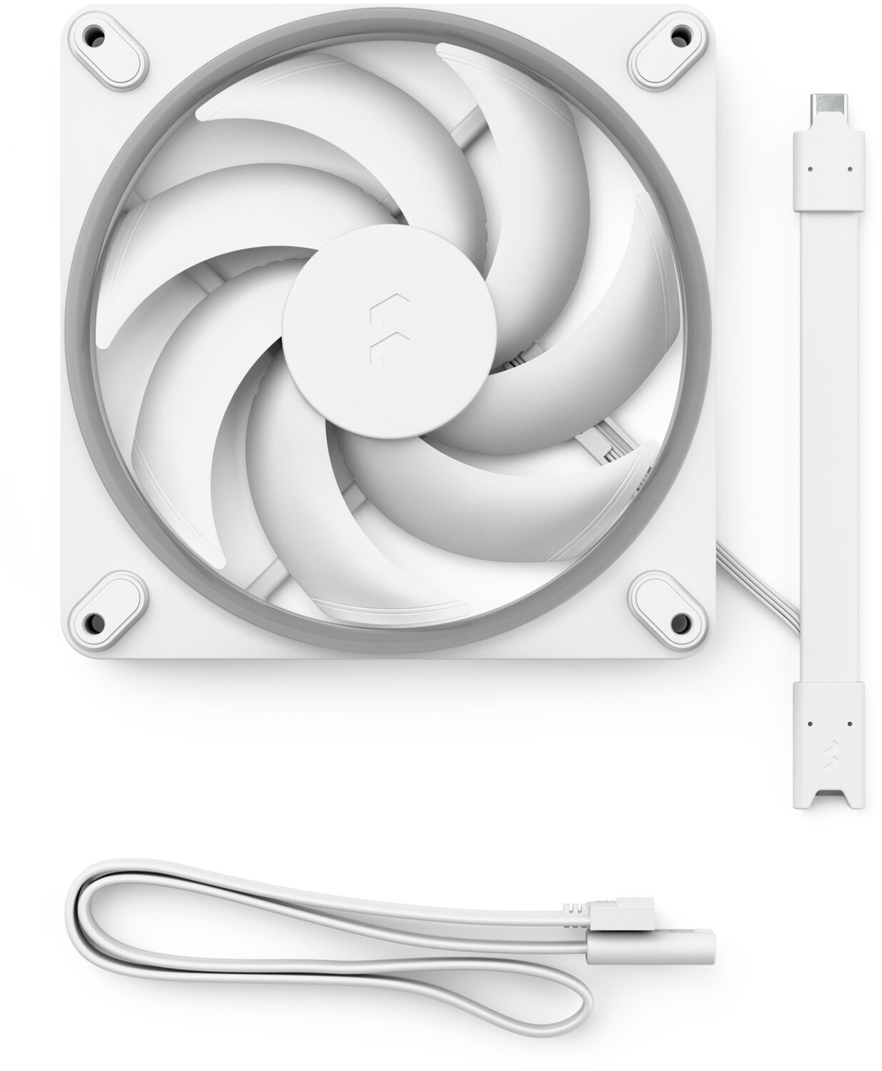 Fractal Design - Ventoinha Fractal Design Momentum 14 140mm 1800RPM 8 Pinos RGB Branca
