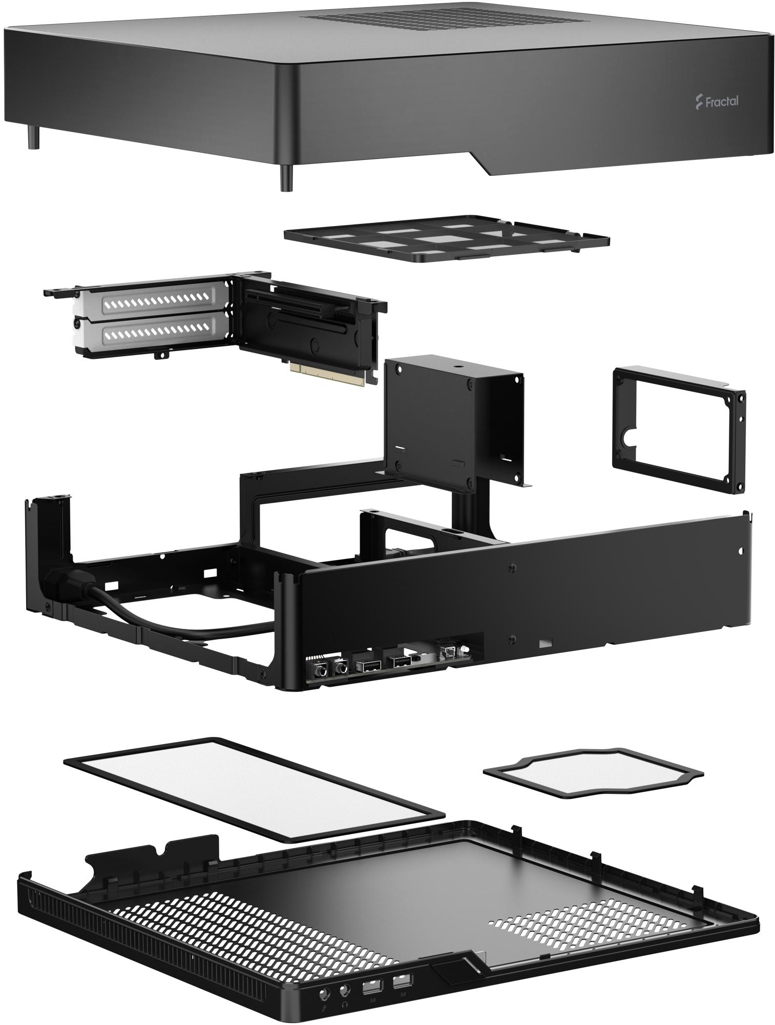 Fractal Design - Caixa Mini-ITX Fractal Design Node 202 black + Anode SFX 450 c/PSU