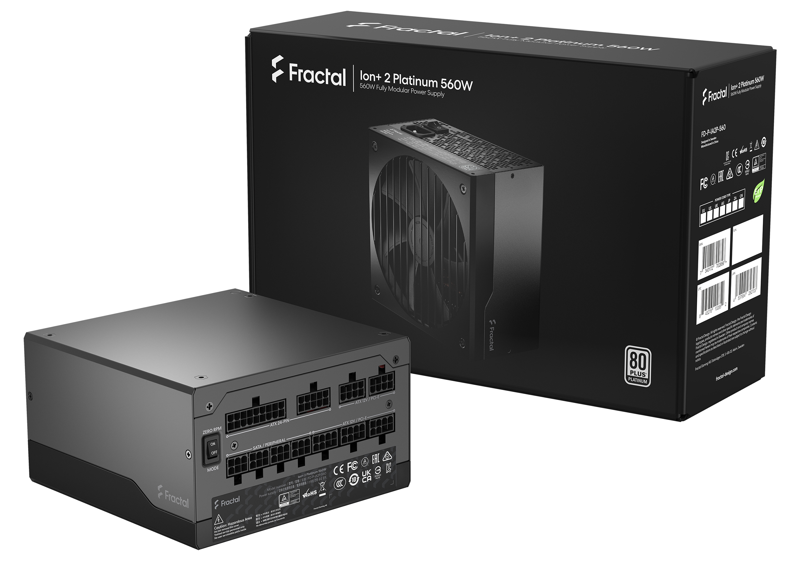 Fractal Design - Fonte Fractal Design Ion+ 2 560W 80+ Platinum Full Modular