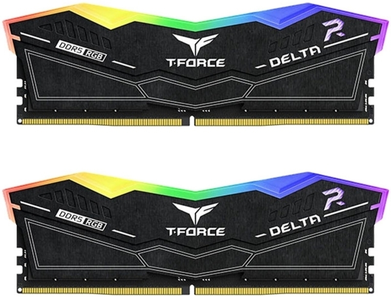 Team Group - Team Group Kit 32GB (2 x 16GB) DDR5 6000MHz Delta RGB Preto CL28