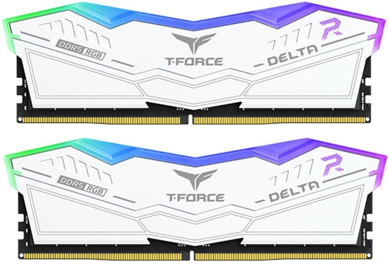 Team Group Kit 32GB (2 x 16GB) DDR5 6200MHz Delta Branco RGB CL38
