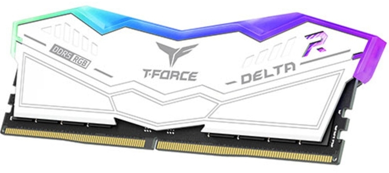 Team Group - Team Group Kit 32GB (2 x 16GB) DDR5 6200MHz Delta RGB Branco CL38
