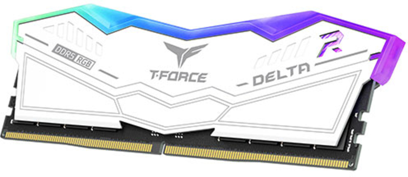 Team Group - Team Group Kit 32GB (2 x 16GB) DDR5 6400MHz Delta RGB Branco CL40