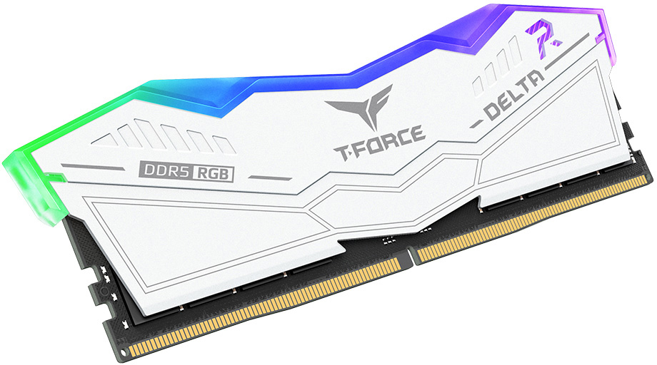 Team Group - Team Group Kit 32GB (2 x 16GB) DDR5 7200MHz Delta RGB Branco CL34