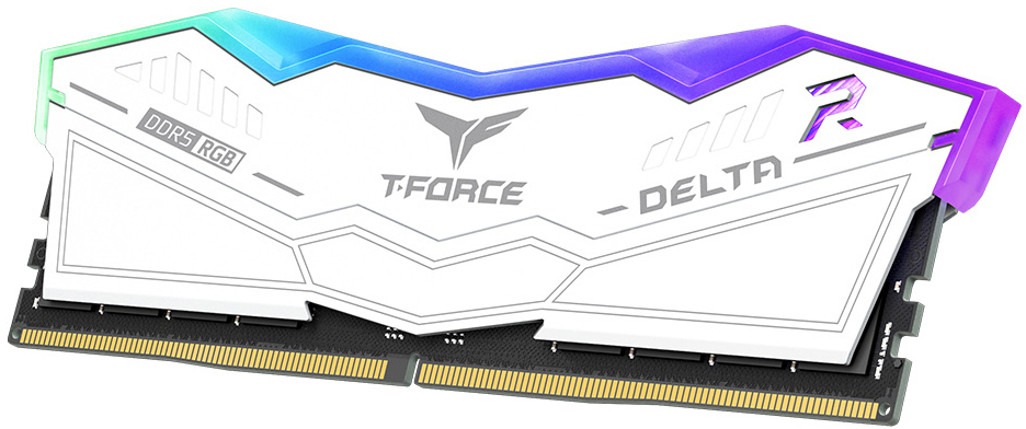 Team Group - Team Group Kit 64GB (2 x 32GB) DDR5 6000MHz Delta RGB Branco CL30