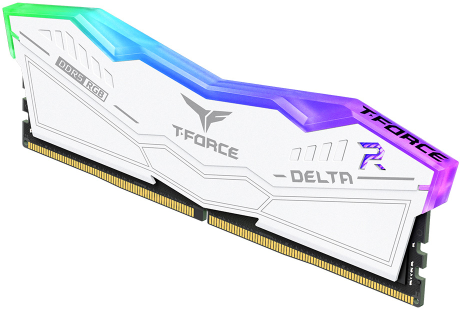 Team Group - Team Group Kit 64GB (2 x 32GB) DDR5 6000MHz Delta RGB Branco CL30