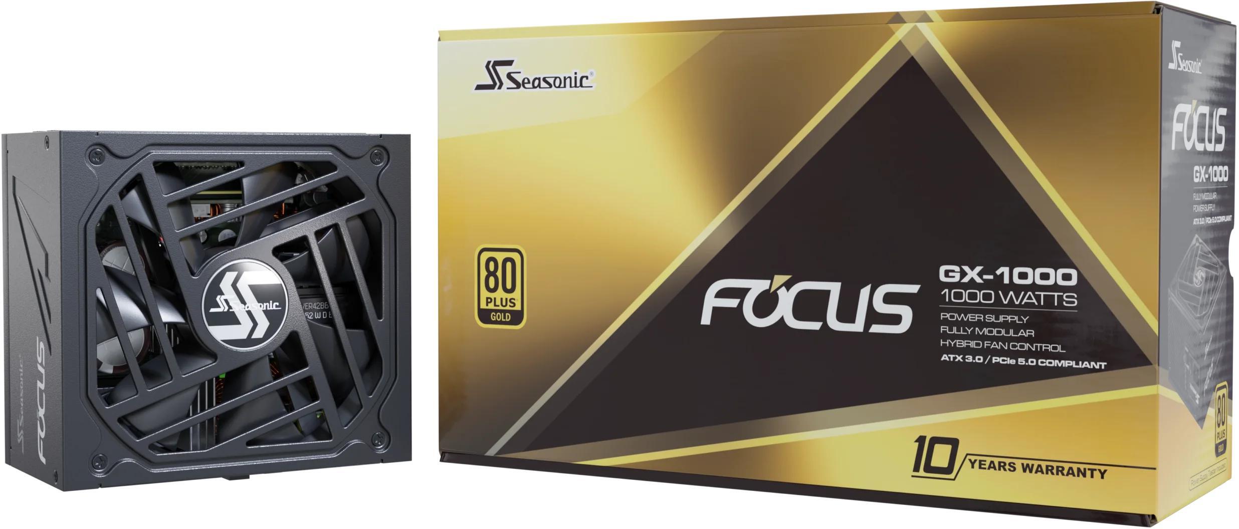 Seasonic - Fonte Modular Seasonic Focus GX-1000W V4 80+ Gold ATX 3.0