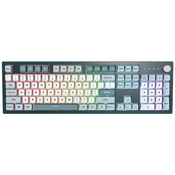 Teclado Montech Freedom Full-Size ,Hot-swappable, GateronG Pro 2.0 Red Switch, RGB, PBT - Mecânico (PT)