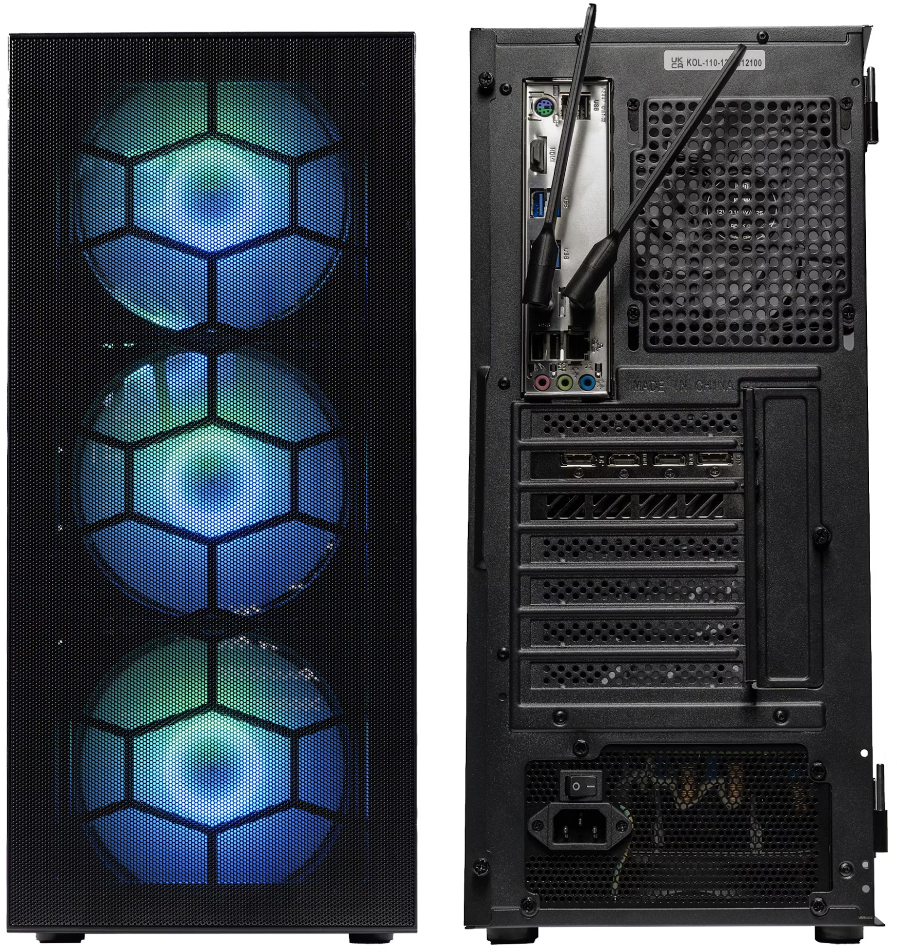 King Mod Systems - Computador King Mod Gamer-PC Mach 1 Ryzen 5 5600 16GB DDR4 1TB RTX 4060 WiFi W11