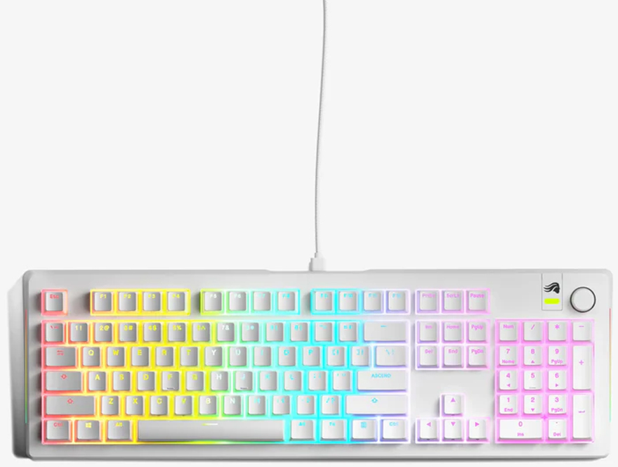 Teclado Mecânico Glorious GMMK 3 100% Branco - Fox Switch (US)