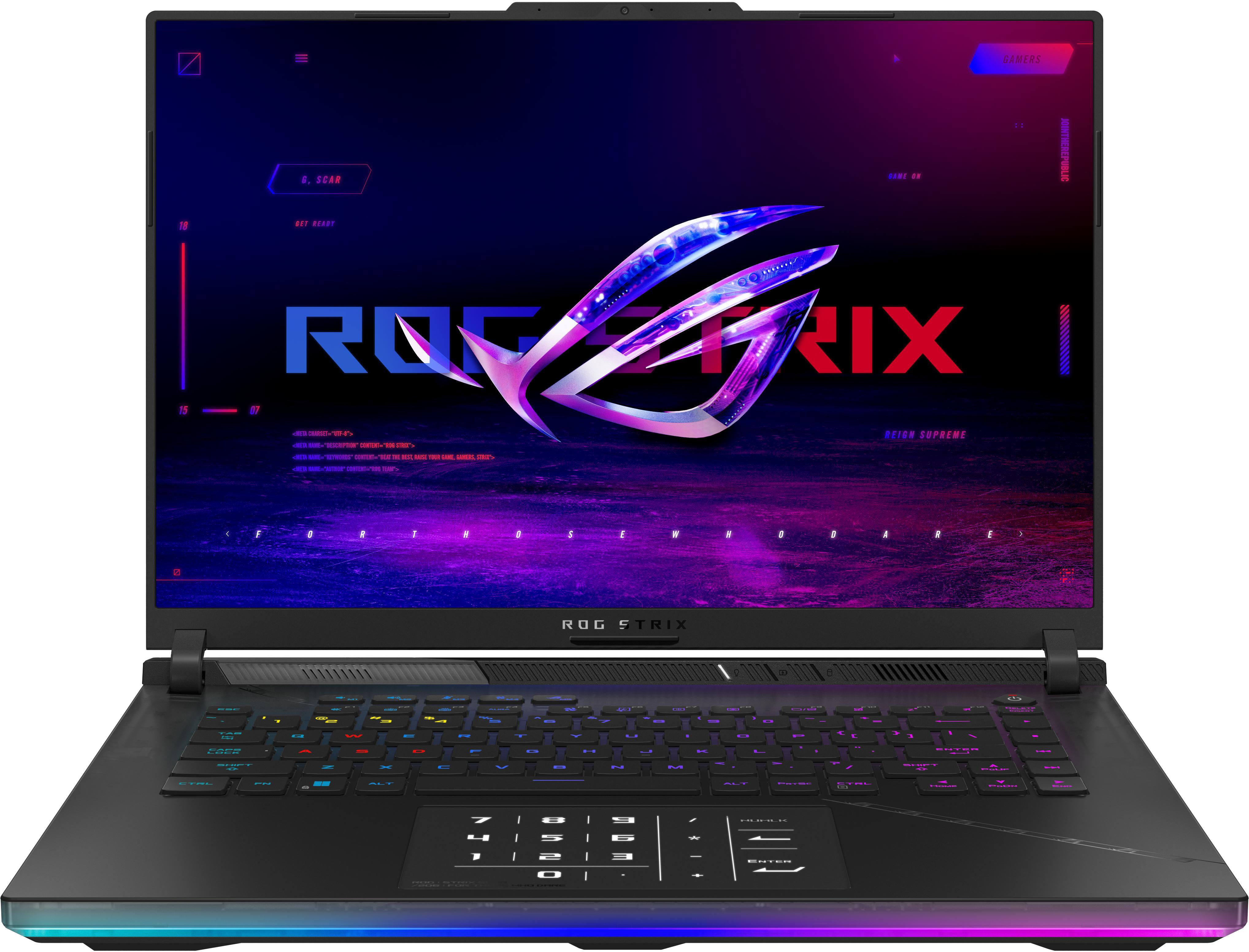 Asus - Portátil ASUS ROG Strix SCAR 16 G634 16" i9 13980HX 32GB DDR5 1TB RTX 4080 QHD+ 240Hz W11