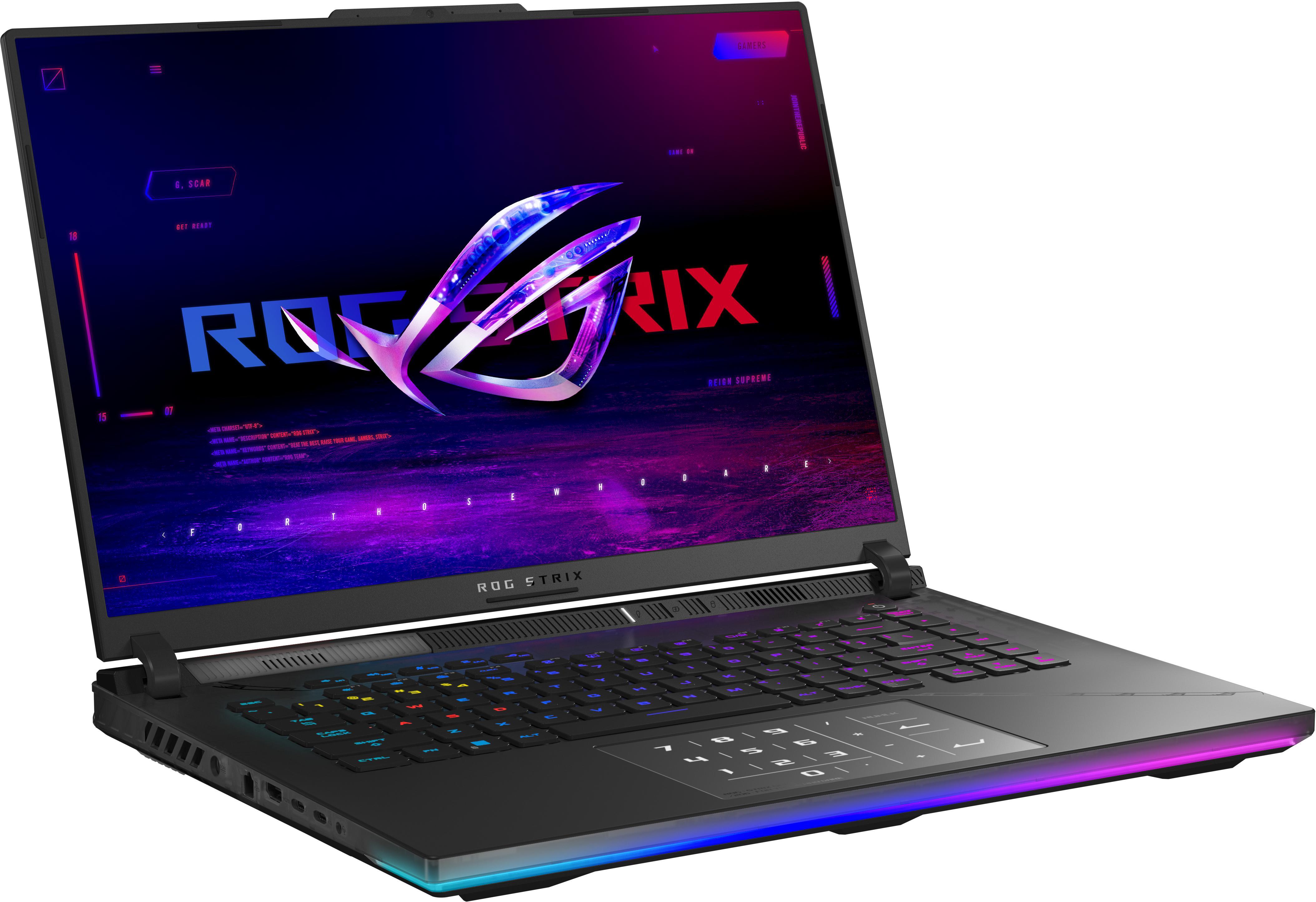 Asus - Portátil ASUS ROG Strix SCAR 16 G634 16" i9 13980HX 32GB DDR5 1TB RTX 4080 QHD+ 240Hz W11