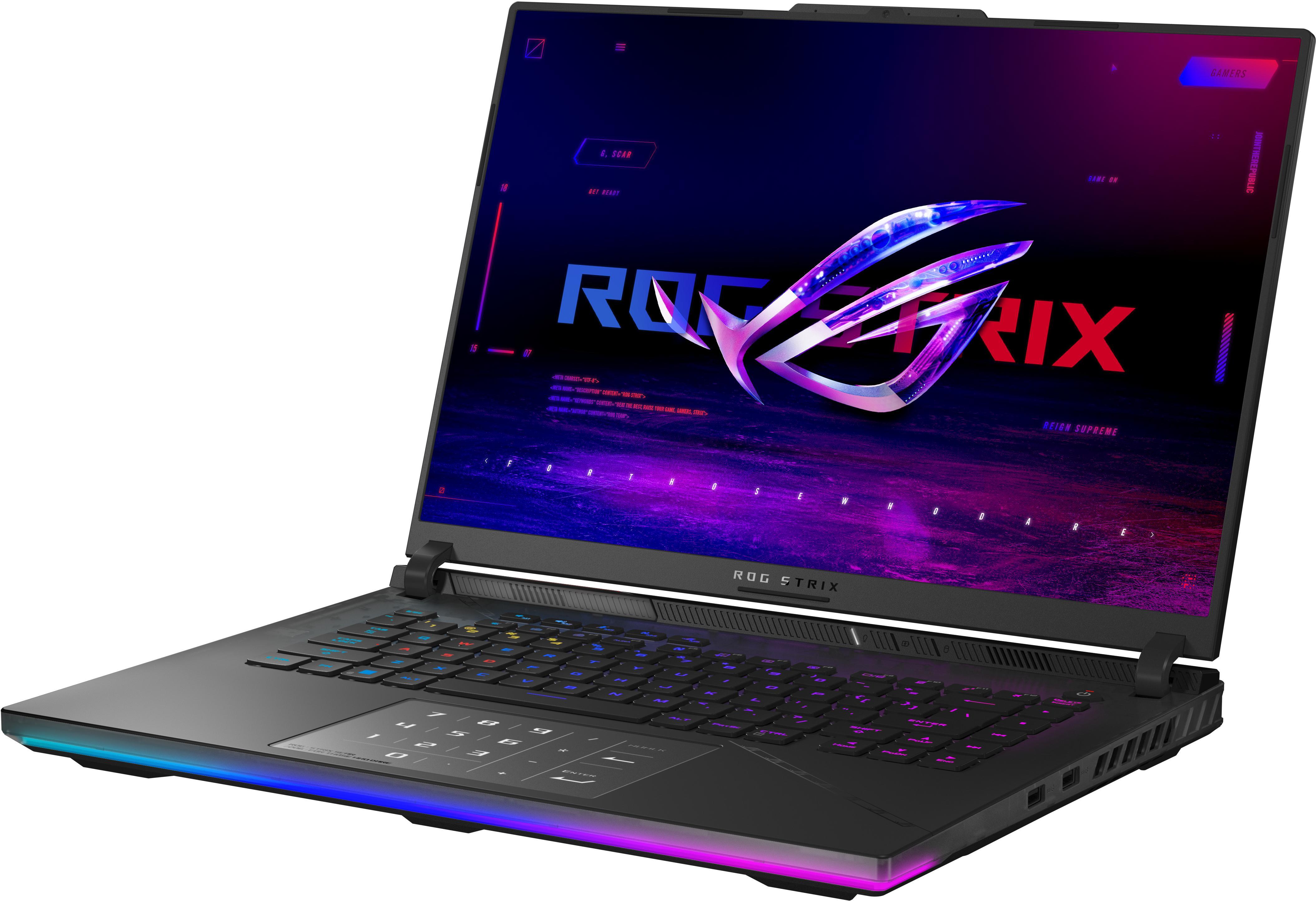 Asus - Portátil ASUS ROG Strix SCAR 16 G634 16" i9 13980HX 32GB DDR5 1TB RTX 4080 QHD+ 240Hz W11