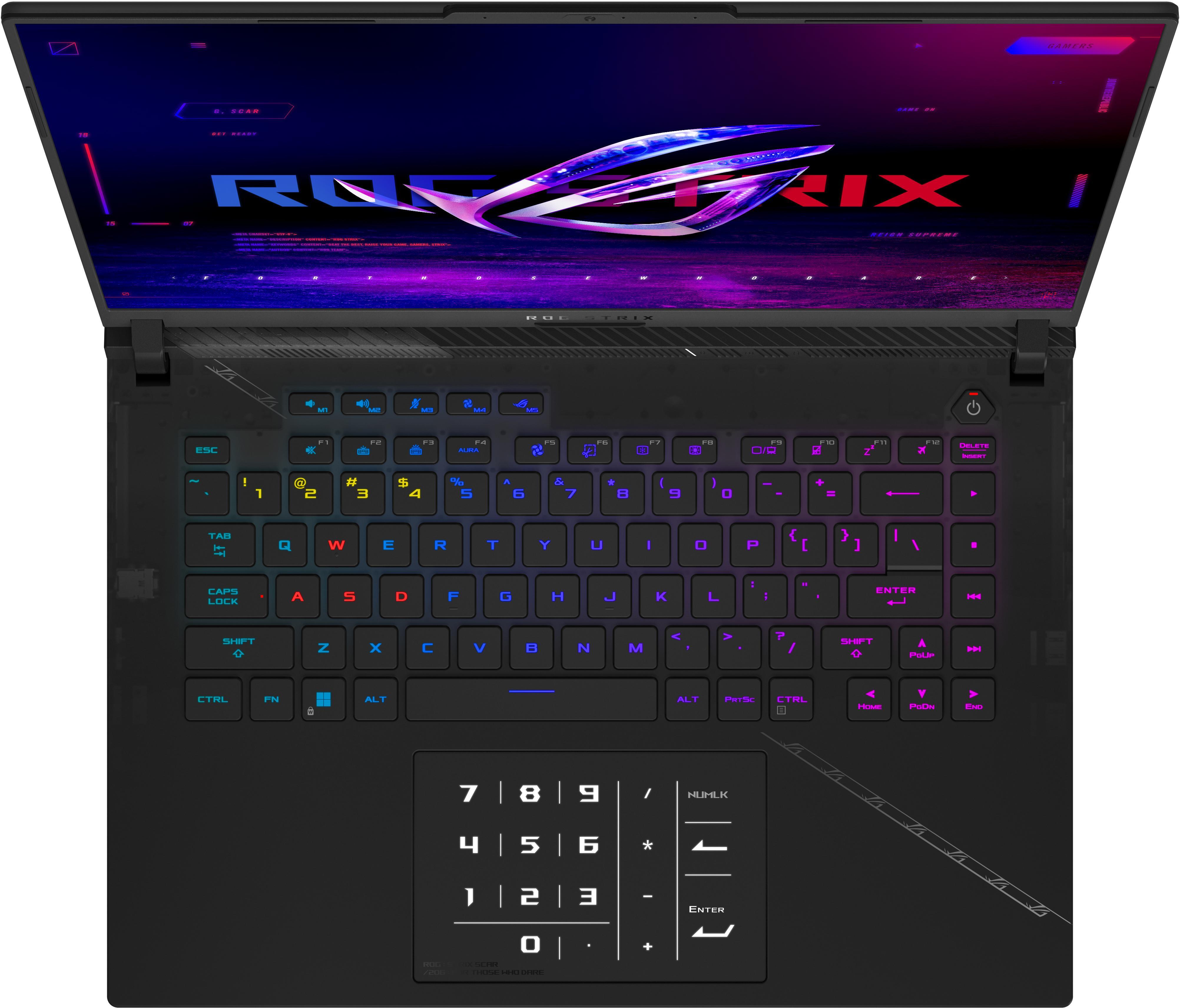 Asus - Portátil ASUS ROG Strix SCAR 16 G634 16" i9 13980HX 32GB DDR5 1TB RTX 4080 QHD+ 240Hz W11