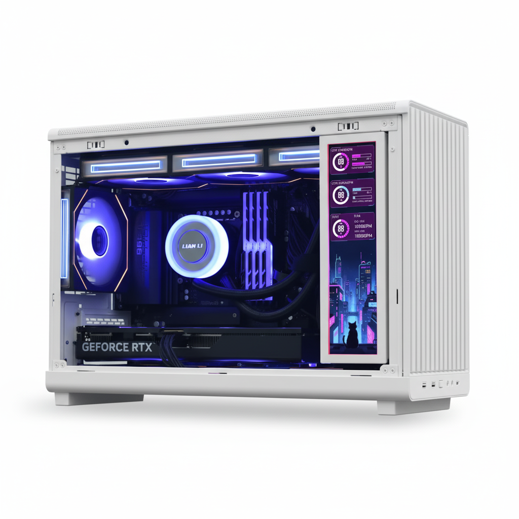 Lian Li - Monitor Portátil Lian Li 8.8" Branco