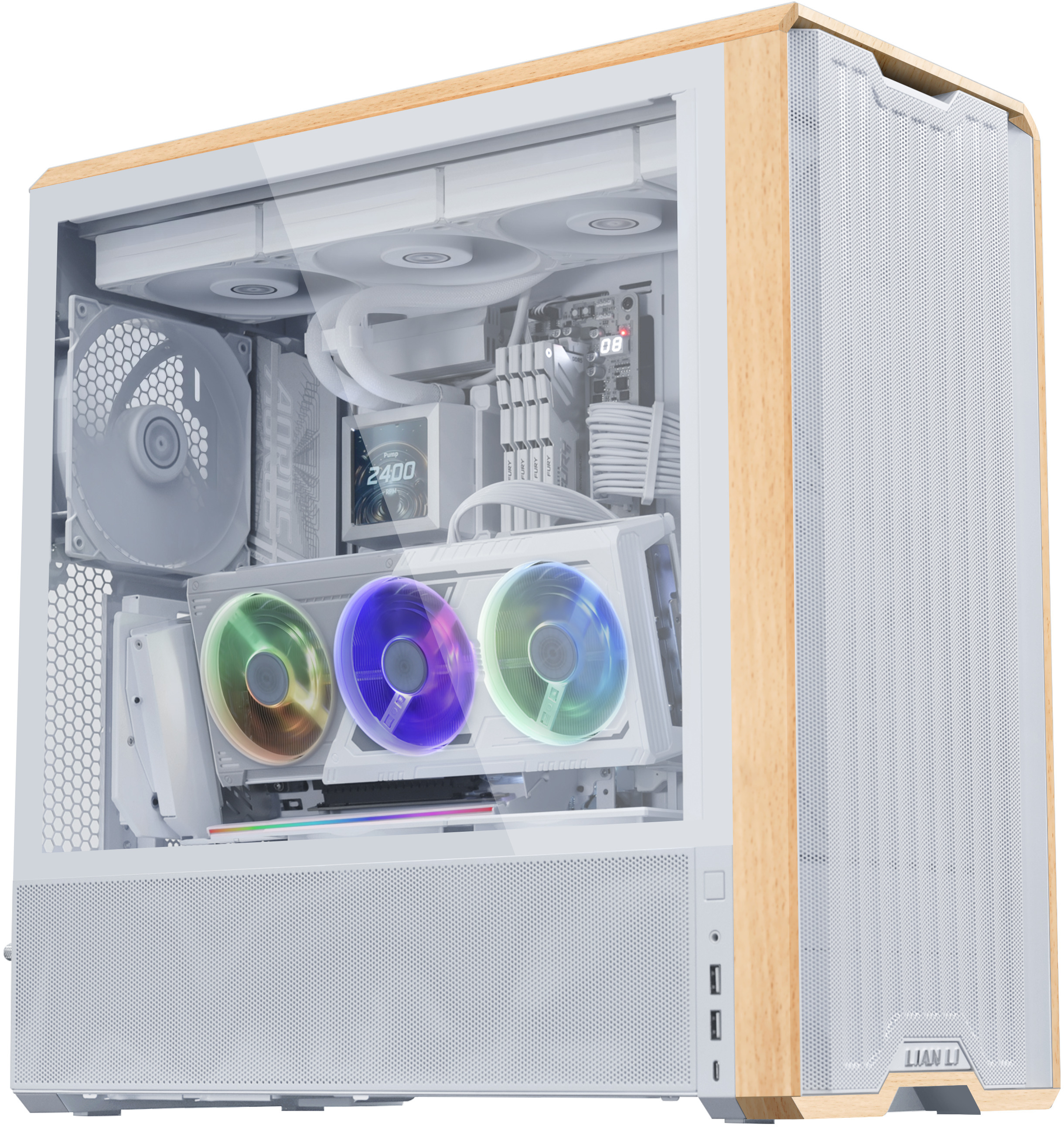Lian Li - Suporte Vertical GPU Lian Li V3 PCI-E 5.0 Branco