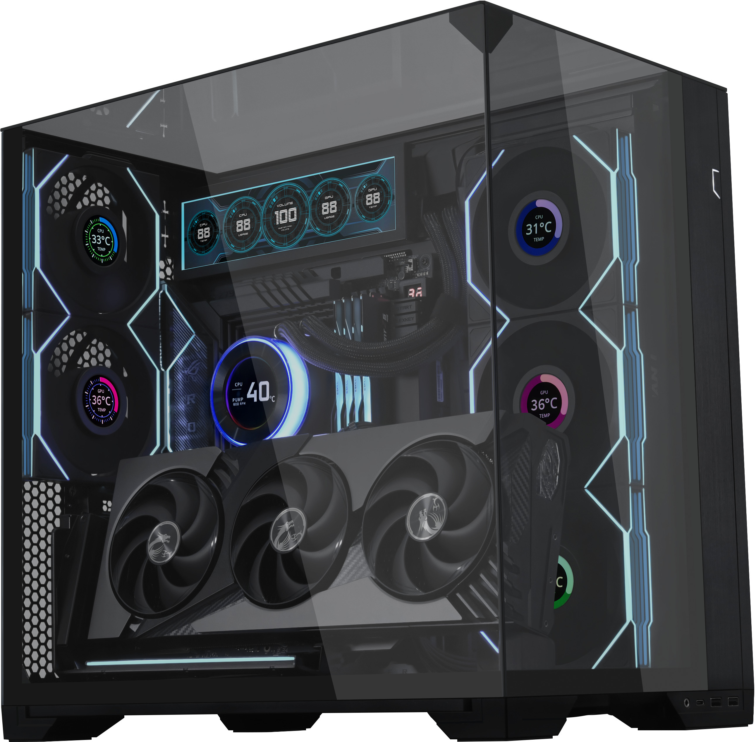 Lian Li - Suporte Vertical GPU Lian Li V3 PCI-e 5.0 Preto