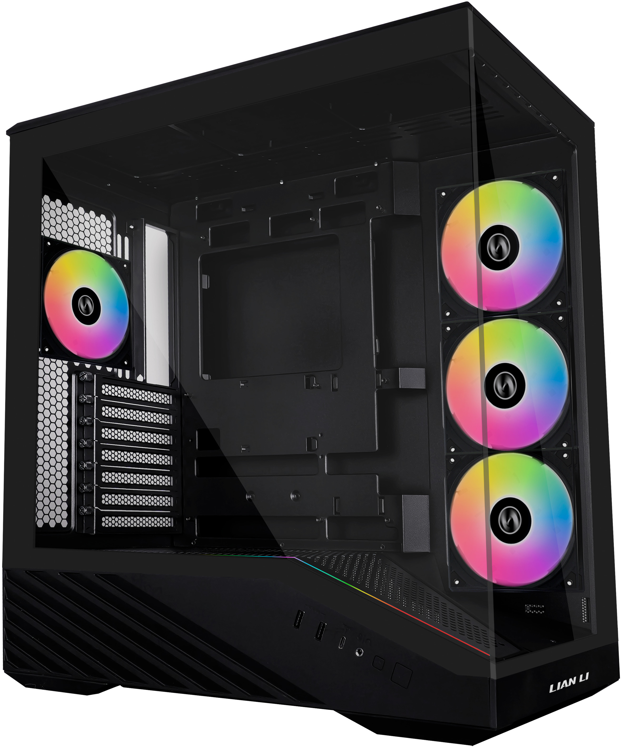 Caixa ATX Lian Li Vector V100 Preto Vidro Temperado