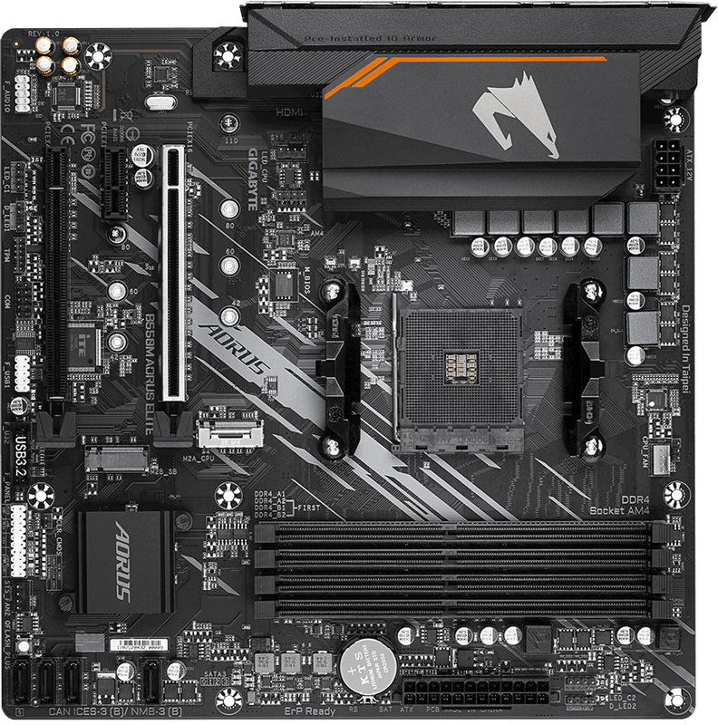 Gigabyte - ** B Grade ** Motherboard Gigabyte B550M Aorus Elite