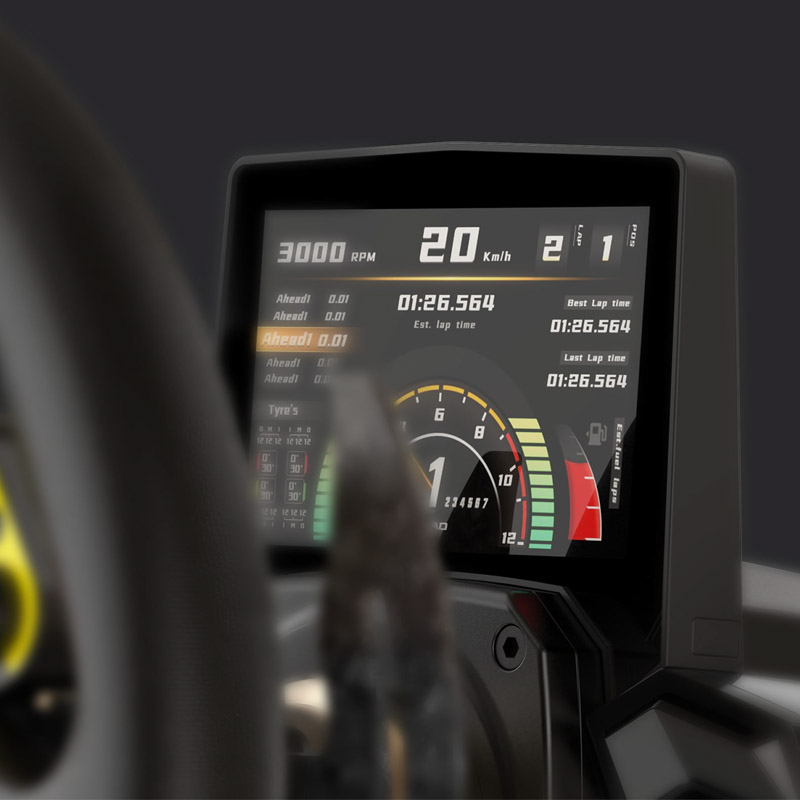 Moza Racing - Bundle MOZA R16 Wheelbase + RS Steering Wheel D-Couro + Painel RM Racing