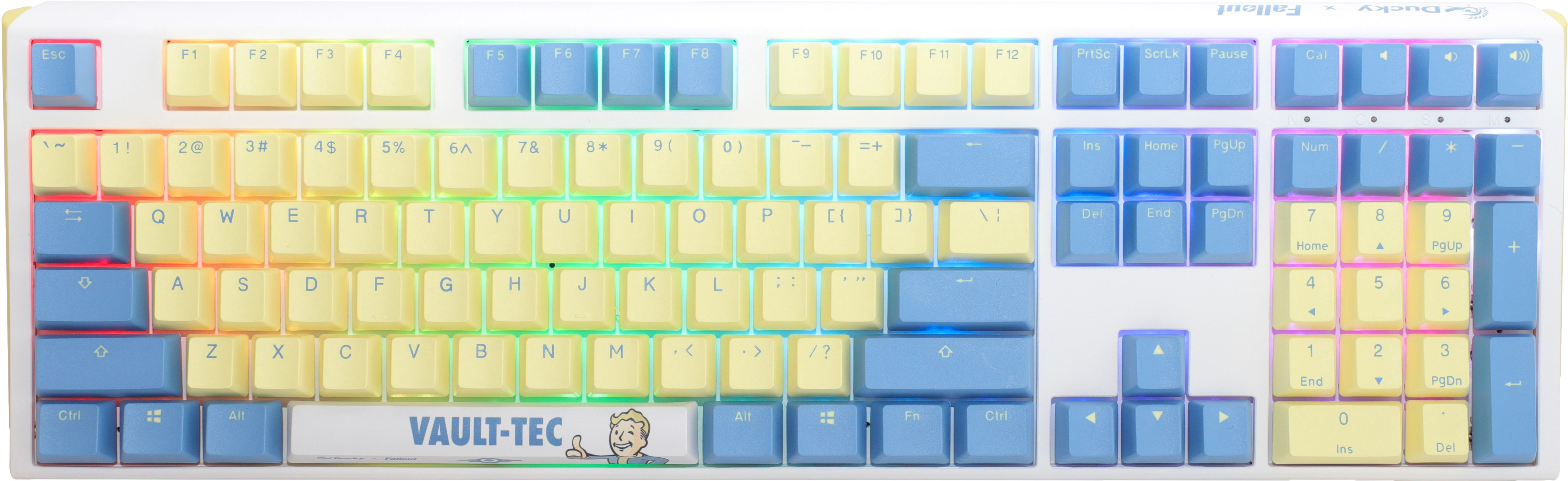 Ducky - Teclado Ducky One 3 x Fallout Vault-Tec Limited Edition MX-Speed Silver + Tapete (US)