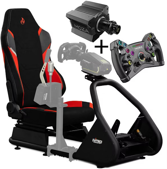  - Bundle Nitro Concepts Cockpit E-Racer / MOZA Base R12 / Volante KS GT