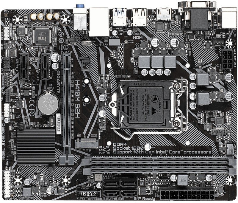 Gigabyte - Motherboard Gigabyte H410M S2H