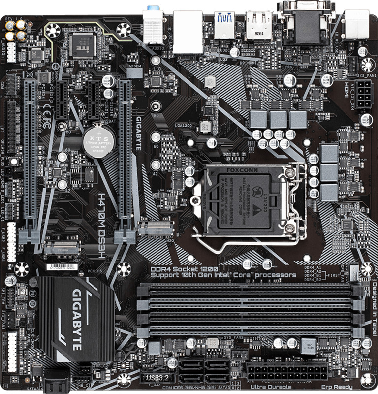 Gigabyte - Motherboard Gigabyte H470M DS3H