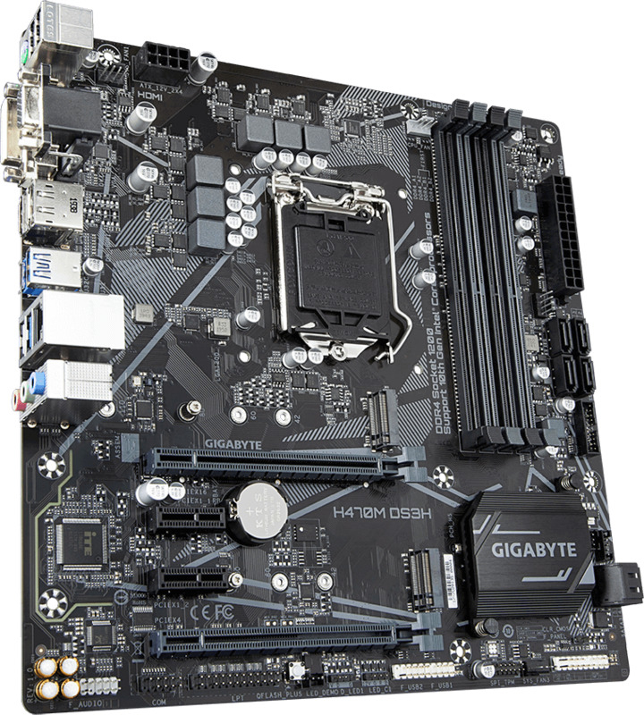 Gigabyte - Motherboard Gigabyte H470M DS3H
