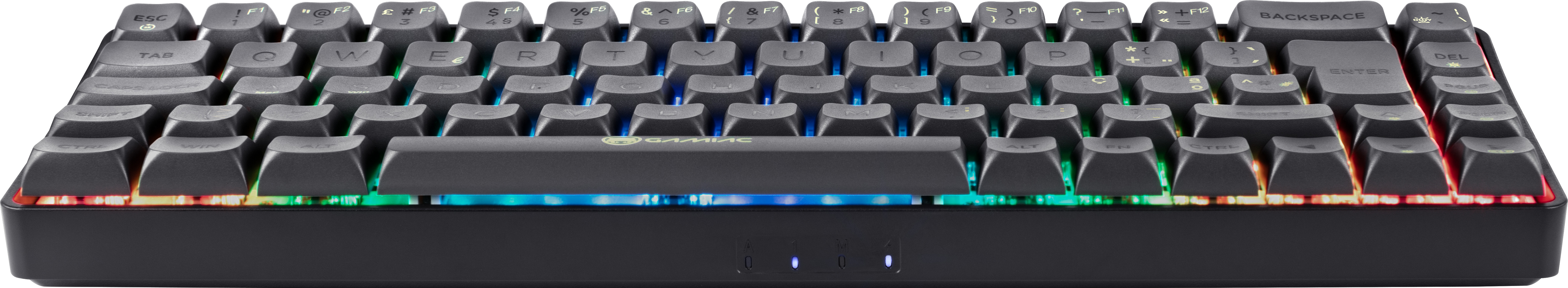 GAMIAC - Teclado Mecânico GAMIAC TKL RGB69G SF Kailh Red Preto/Cinzento (PT)