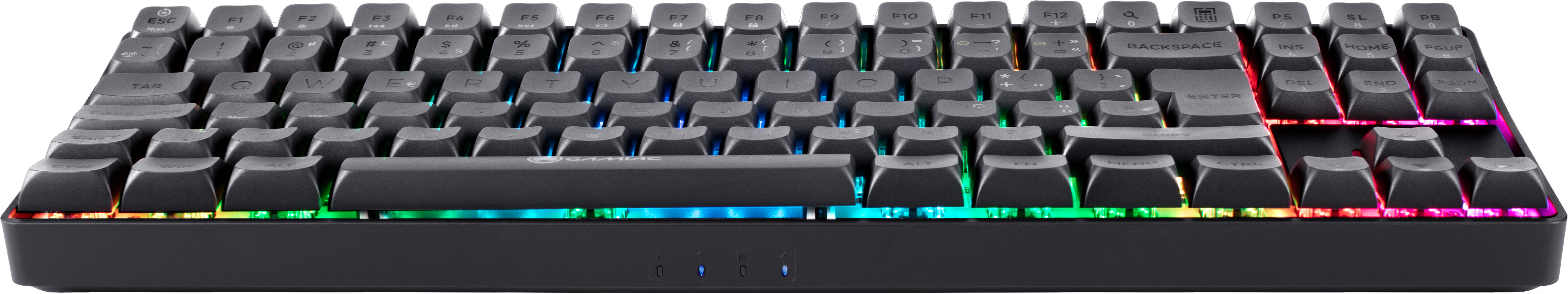 GAMIAC - Teclado Mecânico GAMIAC TKL RGB90G Kailh Red Preto/Cinzento (PT)