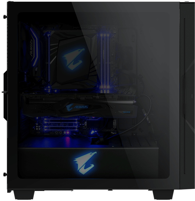 Gigabyte - **B Grade** Caixa ATX Gigabyte Aorus C300 RGB Preta Vidro Temperado