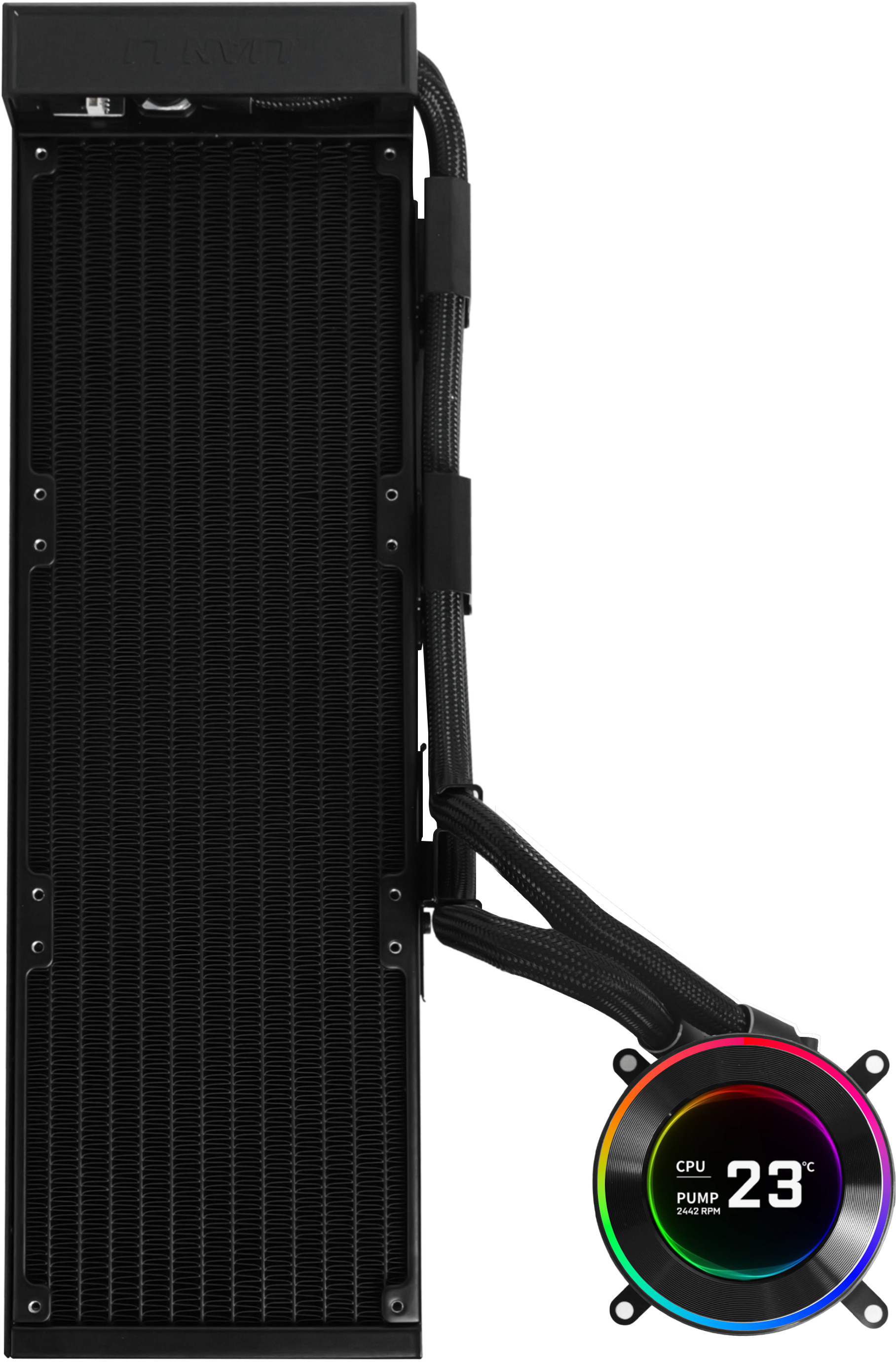 Lian Li - Water Cooler CPU AIO Lian Li HydroShift II LCD 360 Preto - 360mm S/Ventoinhas