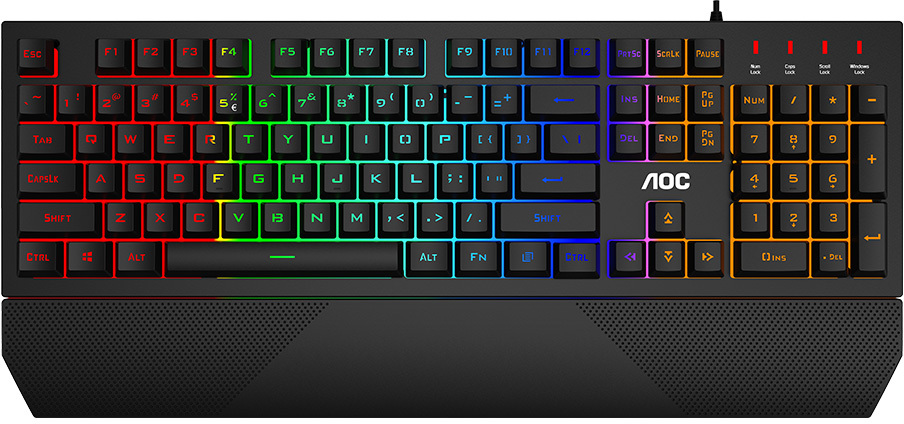 Teclado AOC GK200 RGB Membrana Iluminado (PT)