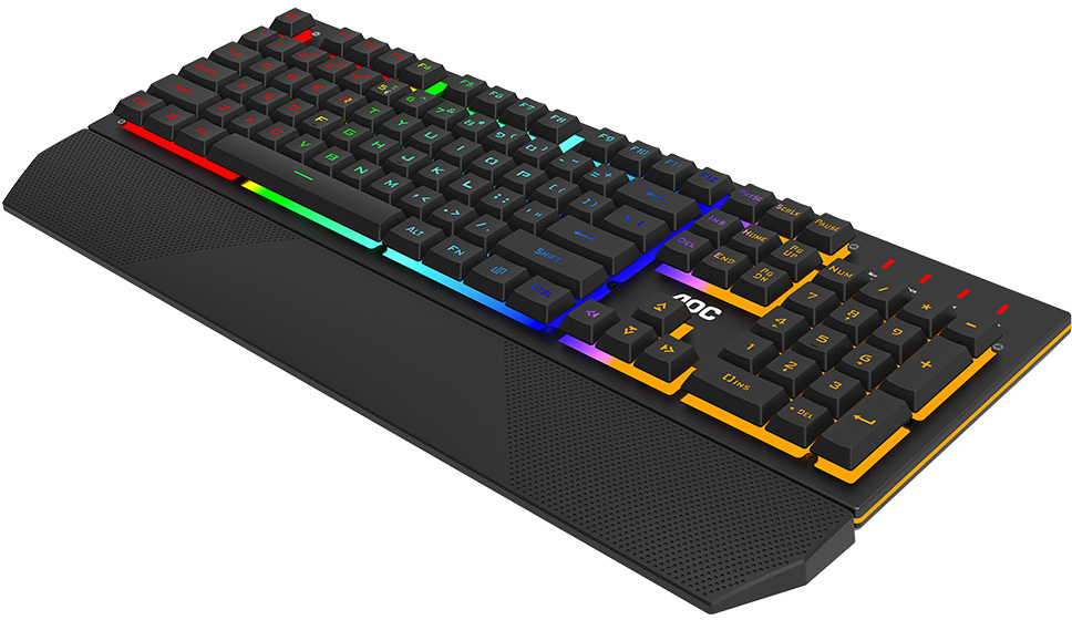 AOC - Teclado AOC GK200 RGB Membrana Iluminado (PT)