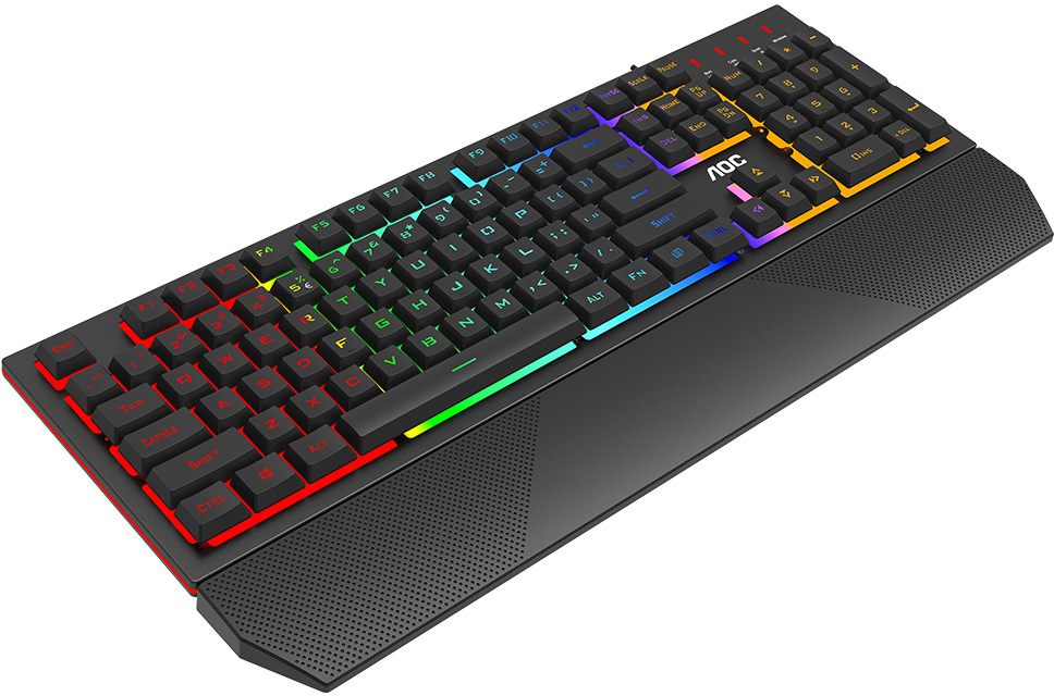 AOC - Teclado AOC GK200 RGB Membrana Iluminado (PT)