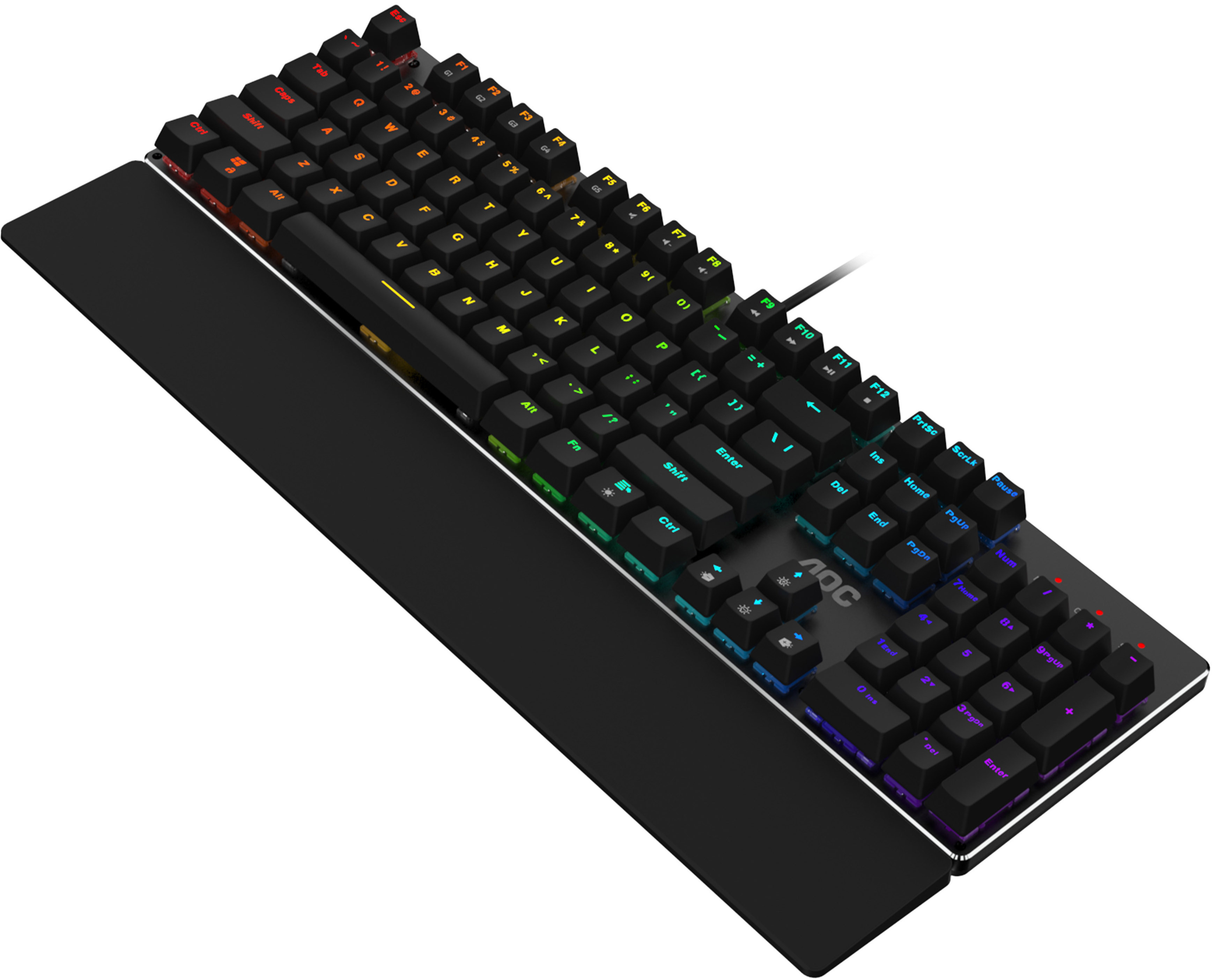 AOC - ** B Grade ** Teclado AOC GK500 RGB Mecânico (PT) Switch Red