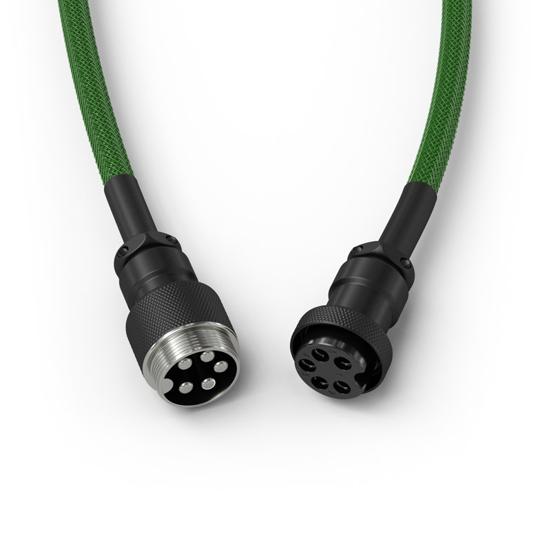 Glorious - Cabo Coiled Glorious USB-C para USB-A 137m - Forest Green
